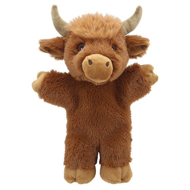 The Puppet Company Highland Cow Eco Walking Puppet - SOFT TOYS - Beattys of Loughrea