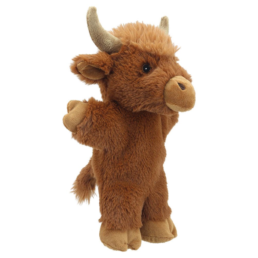 The Puppet Company Highland Cow Eco Walking Puppet - SOFT TOYS - Beattys of Loughrea