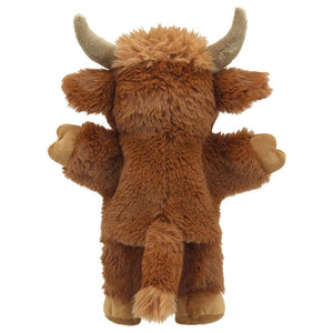 The Puppet Company Highland Cow Eco Walking Puppet - SOFT TOYS - Beattys of Loughrea
