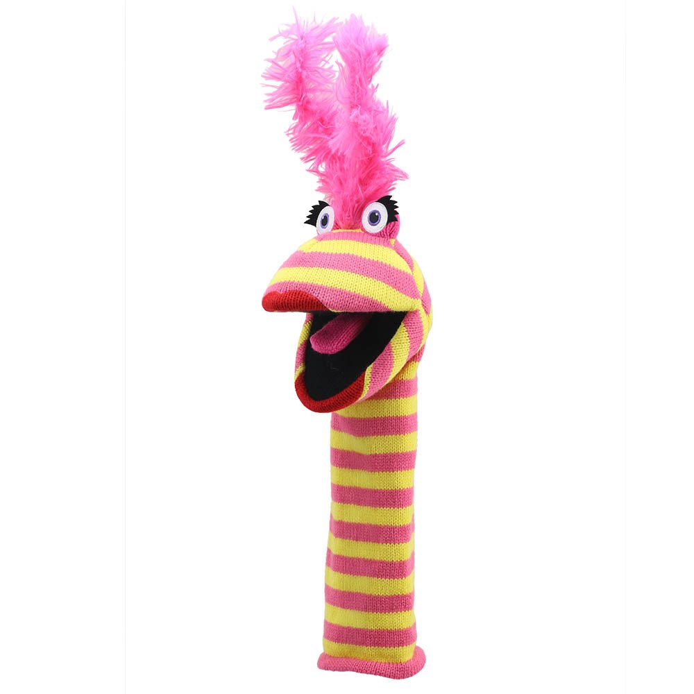 The Puppet Company Lipstick Eco Sockette Puppet - SOFT TOYS - Beattys of Loughrea