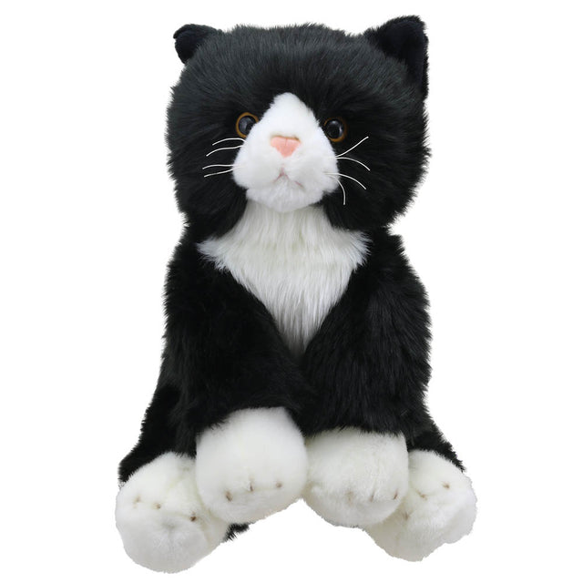 The Puppet Company Black And White Cat Wilberry Favourite Soft Toy - SOFT TOYS - Beattys of Loughrea