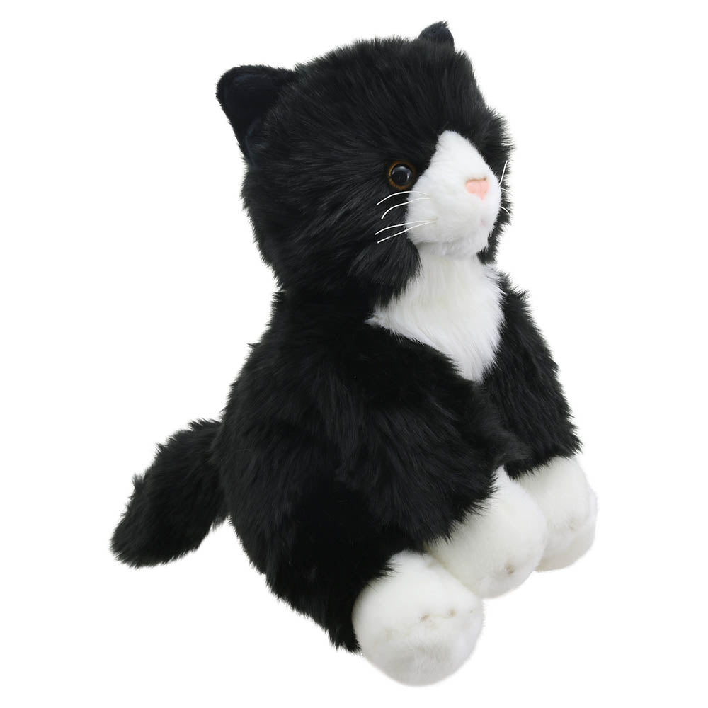 The Puppet Company Black And White Cat Wilberry Favourite Soft Toy - SOFT TOYS - Beattys of Loughrea