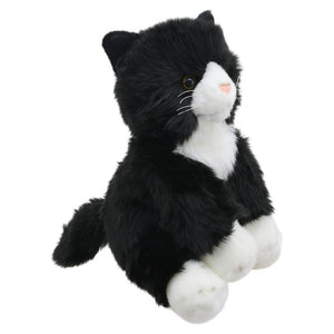 The Puppet Company Black And White Cat Wilberry Favourite Soft Toy - SOFT TOYS - Beattys of Loughrea