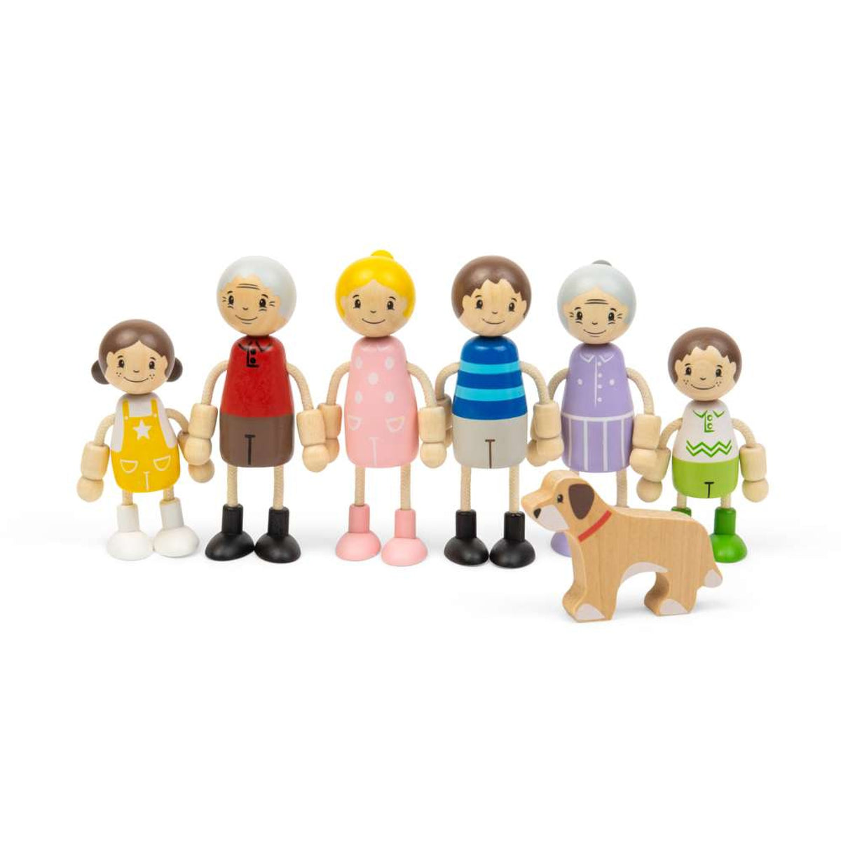 Bigjigs Generational Family Dolls, Set of 7