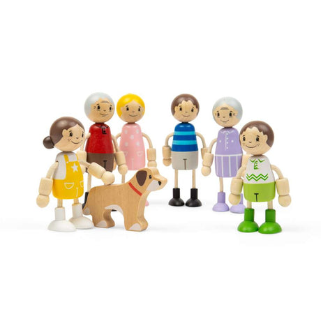 Bigjigs Generational Family Dolls, Set of 7 - DOLLS - Beattys of Loughrea