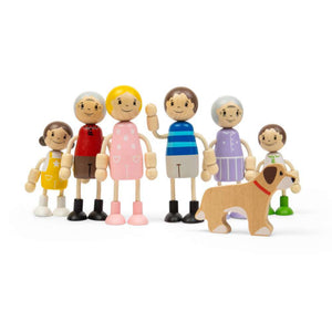 Bigjigs Generational Family Dolls, Set of 7