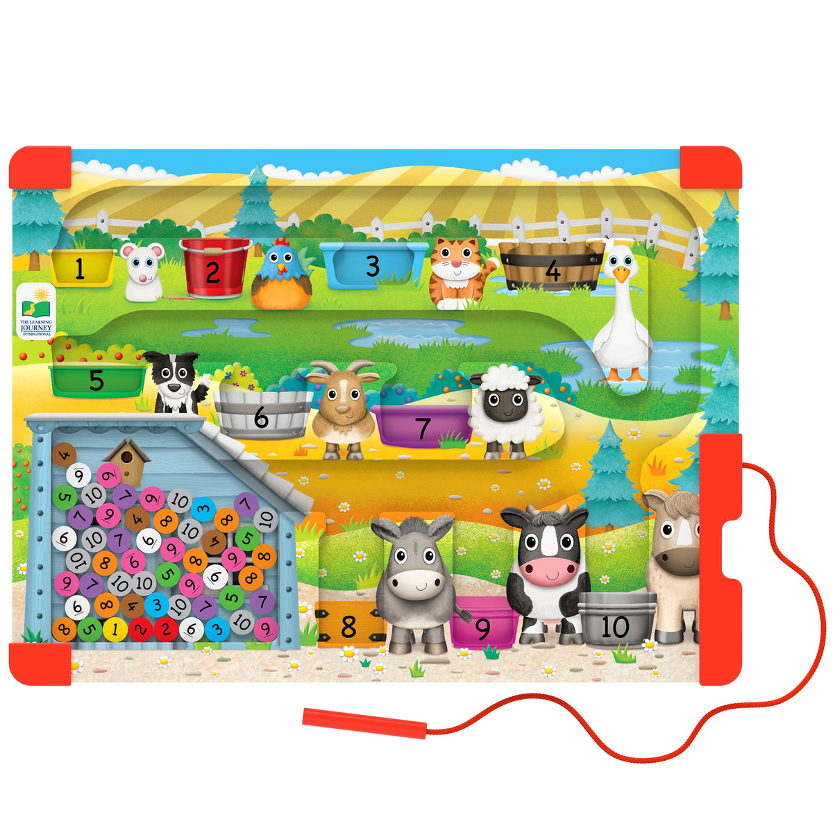 The Learning Journey Sort & Learn Magnetic Puzzle Counting Farm