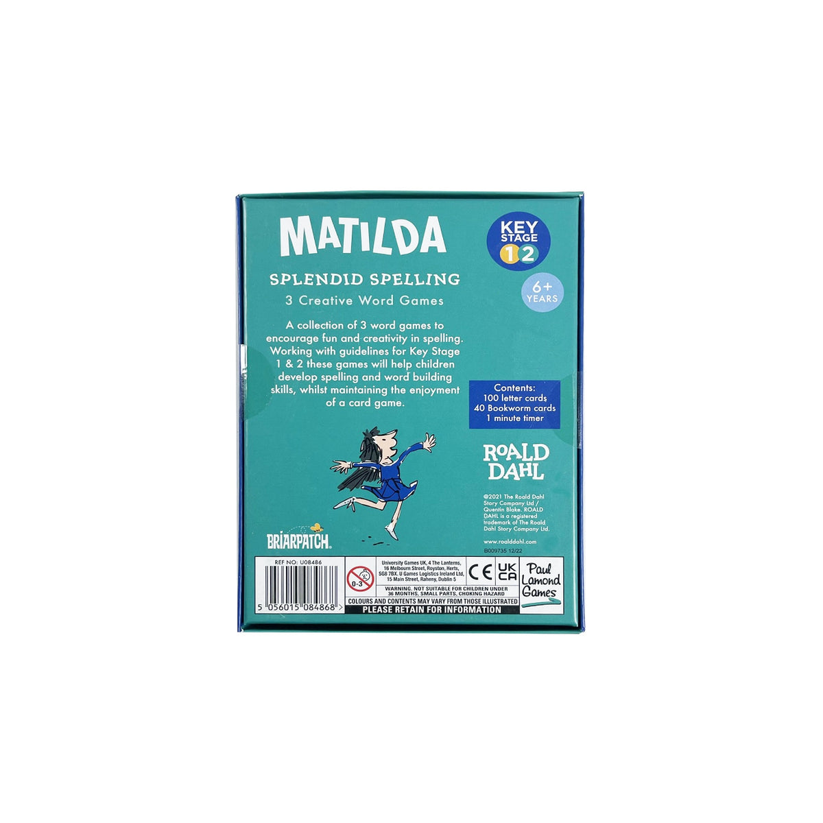 Roald Dahl Matilda Splendid Spelling Word Game