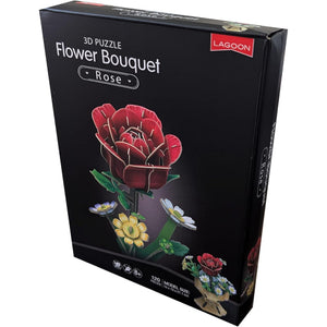 Rose Bouquet 3D Puzzle, 120 Pieces
