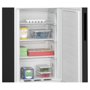 Bosch KGN27NBEAG Series 2 NoFrost Fridge Freezer, 182 x 55cm, Black