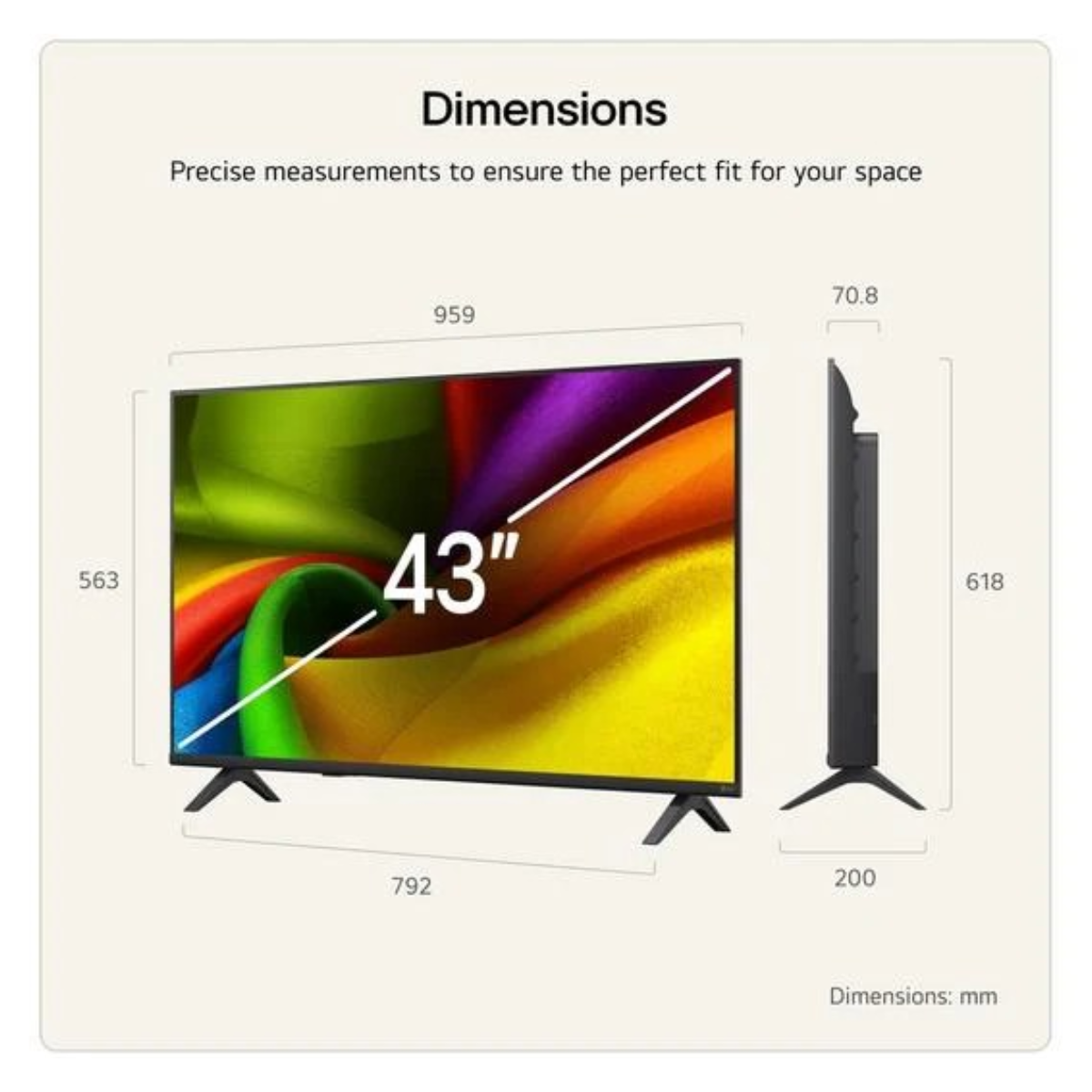 LG NANO NU85 43" 4K UHD AI Smart TV | 43NU850B6LA