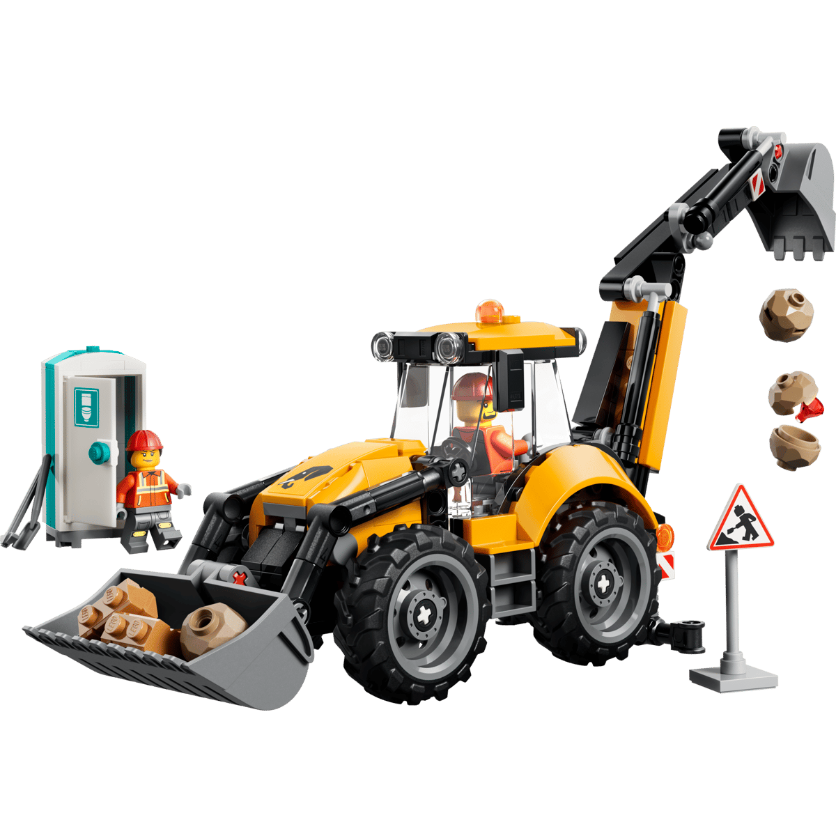 LEGO City Yellow Backhoe Loader 60480