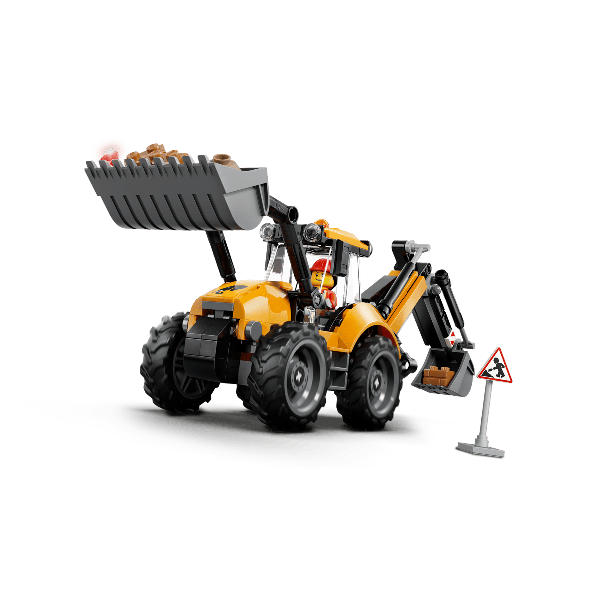 LEGO City Yellow Backhoe Loader 60480