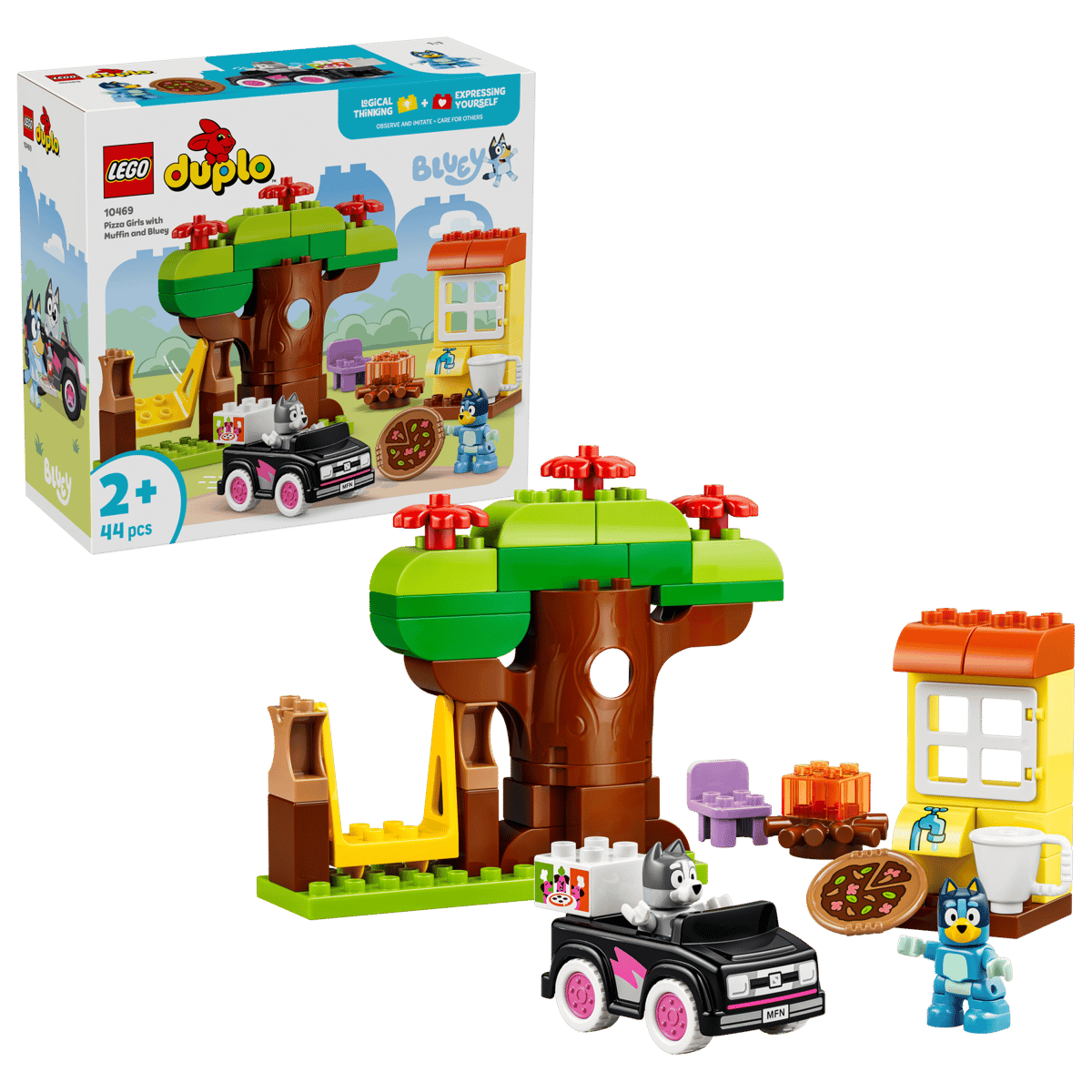 LEGO DUPLO Bluey Pizza Girls With Muffin And Bluey 10469 - CONSTRUCTION - LEGO/KNEX ETC - Beattys of Loughrea