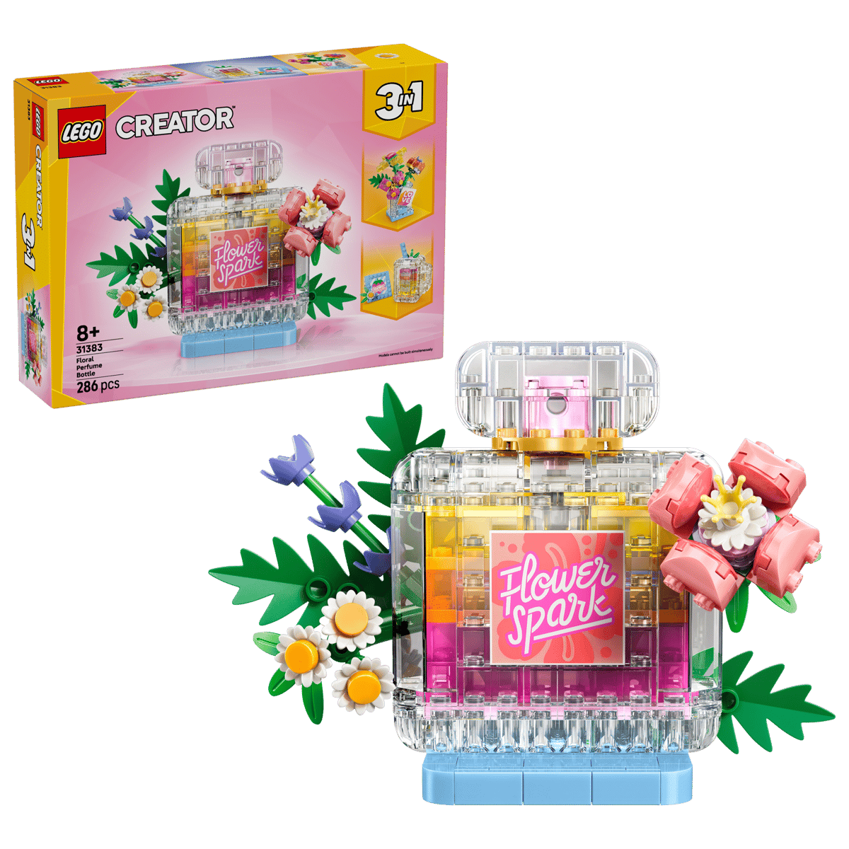 LEGO Creator 3 - in - 1 Floral Decor Perfume Bottle 31383 - CONSTRUCTION - LEGO/KNEX ETC - Beattys of Loughrea