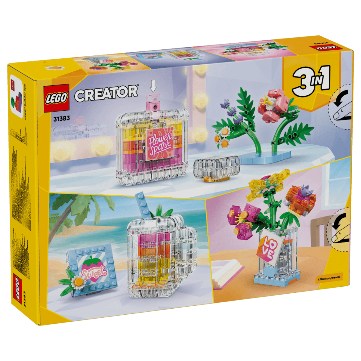 LEGO Creator 3 - in - 1 Floral Decor Perfume Bottle 31383 - CONSTRUCTION - LEGO/KNEX ETC - Beattys of Loughrea