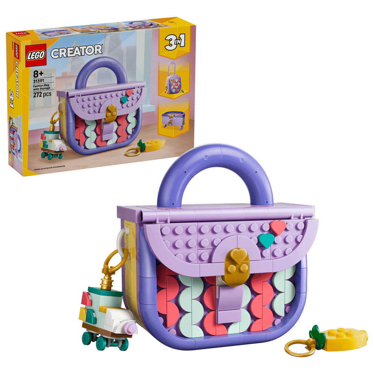 LEGO Creator 3 - in - 1 Art Fashion Bag With Storage 31391 - CONSTRUCTION - LEGO/KNEX ETC - Beattys of Loughrea