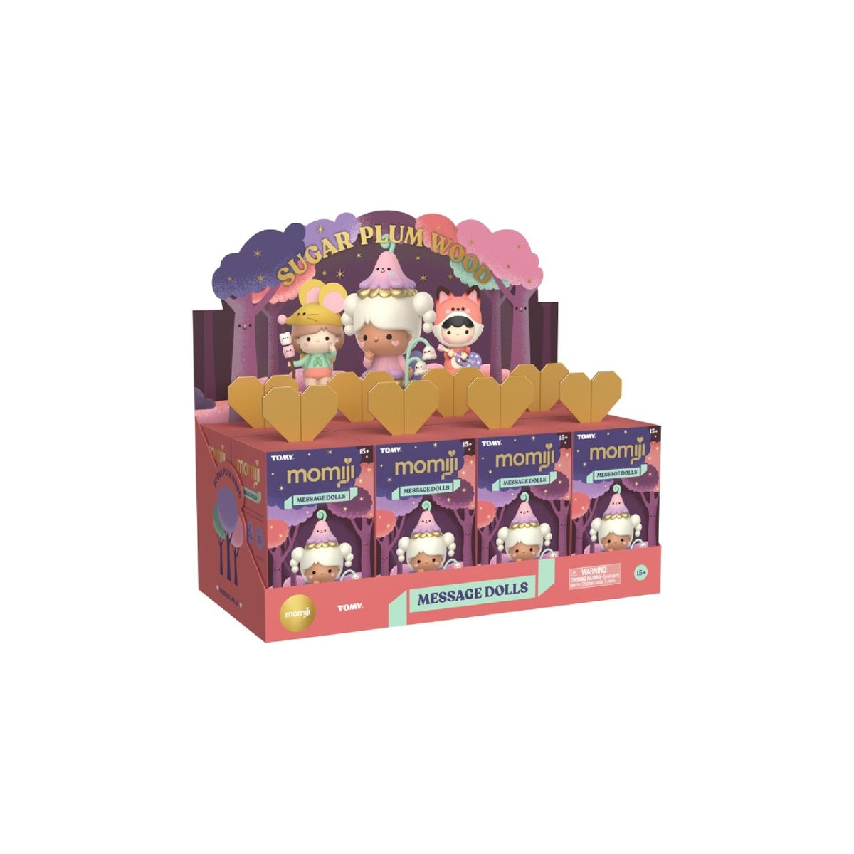Momiji Sugar Plum Wood Message Doll - Assorted - One Supplied*
