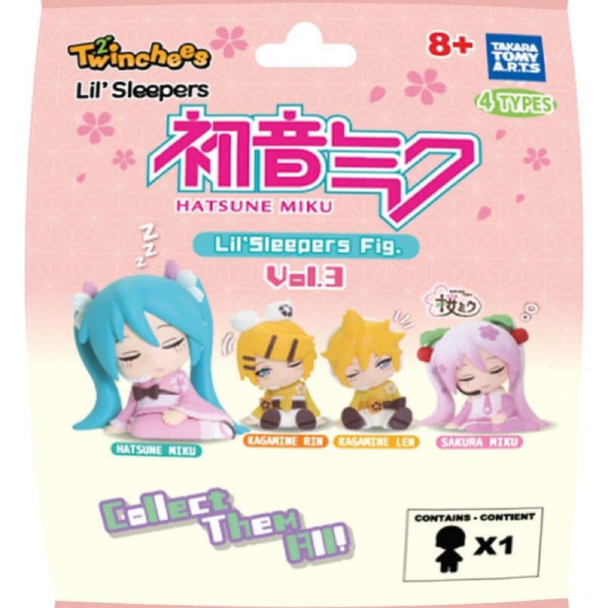 Tomy Twinchees Hatsune Miku Lil' Sleepers Vol 3 - Assorted - One Supplied*