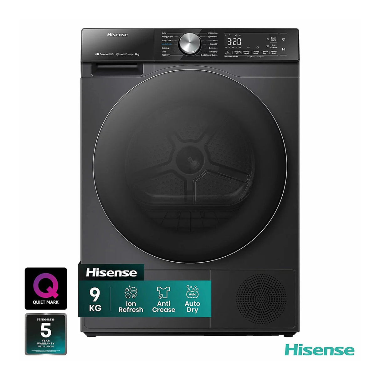 Hisense 5S Series 9kg Heat Pump Dryer - DH5S902BB