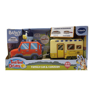 VTech Toot-Toot Drivers Bluey Family Car & Caravan