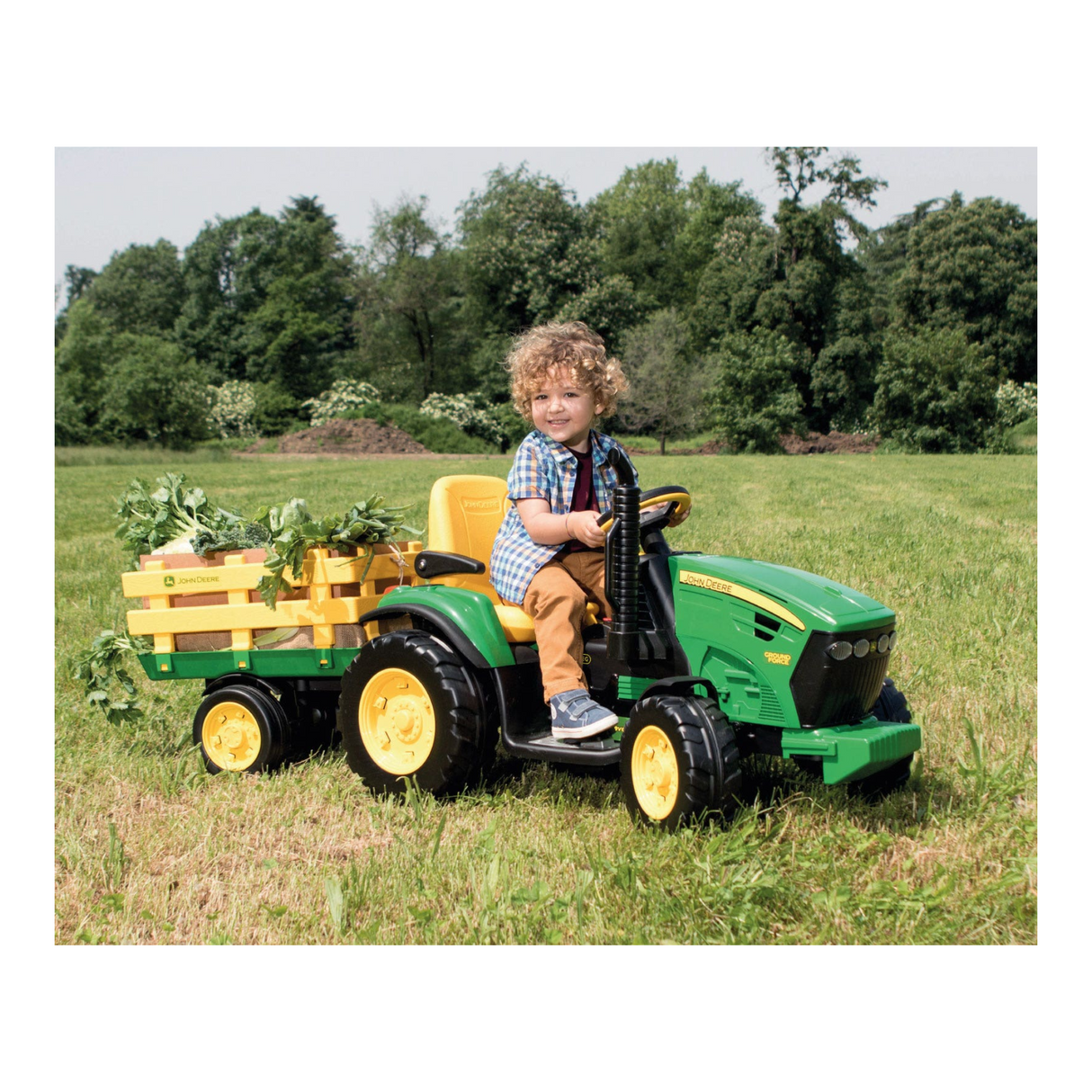 Peg Perego John Deere Ground Force 12V Ride-On Tractor