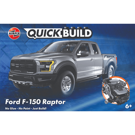 Airfix QUICKBUILD Ford F-150 Raptor Grey J6053 - ART & CRAFT/MAGIC/AIRFIX - Beattys of Loughrea