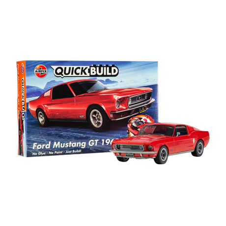 Airfix QUICKBUILD Ford Mustang GT 1968 J6035 - ART & CRAFT/MAGIC/AIRFIX - Beattys of Loughrea