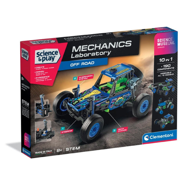 Clementoni Science Museum Build Off Roader Mechanics Kit