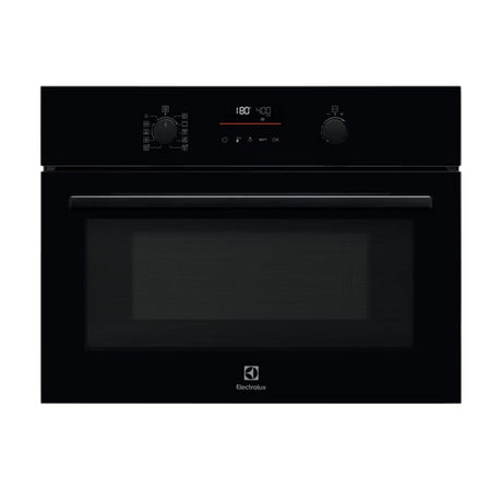 Electrolux 43L Built-In Compact Oven with Microwave - Black - EVLDE46K - ELECT OVEN SINGLE & DBLE BUILT IN - Beattys of Loughrea