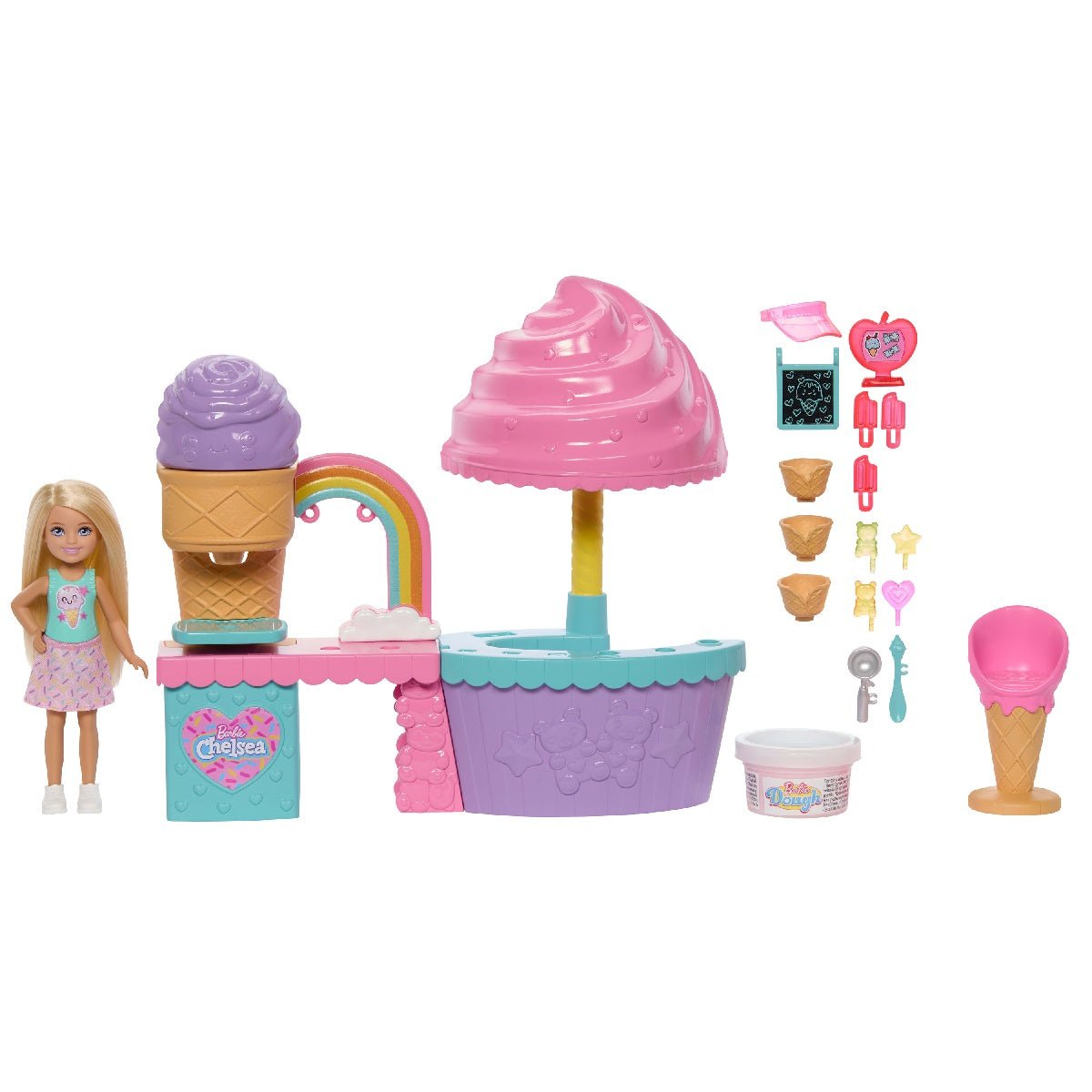 Barbie Club Chelsea Ice Cream Shop Playset with Doll - BARBIE - Beattys of Loughrea