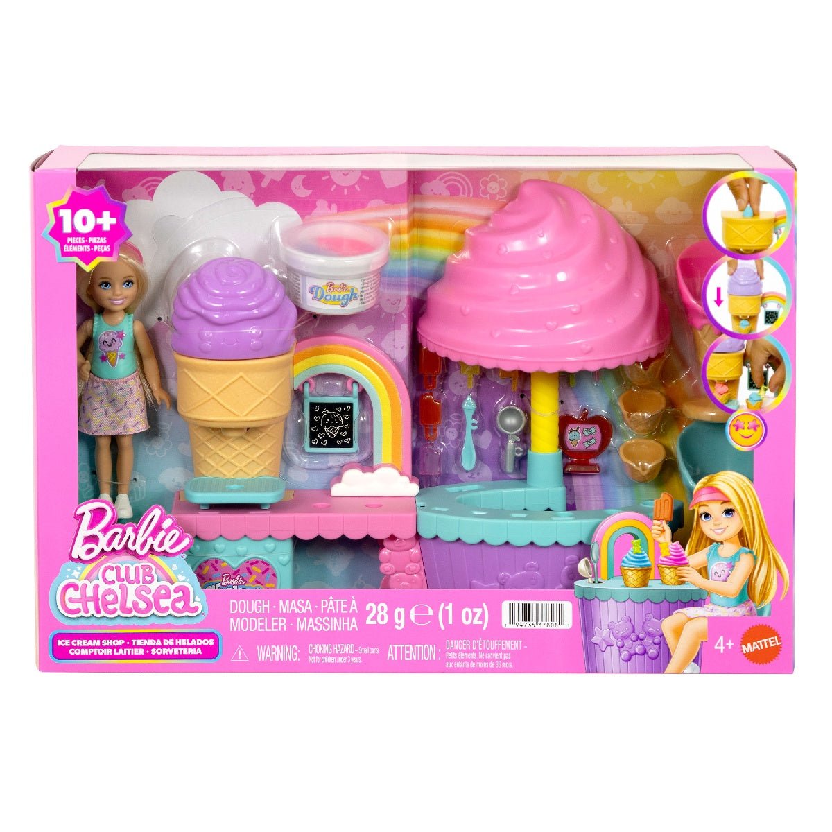 Barbie Club Chelsea Ice Cream Shop Playset with Doll - BARBIE - Beattys of Loughrea