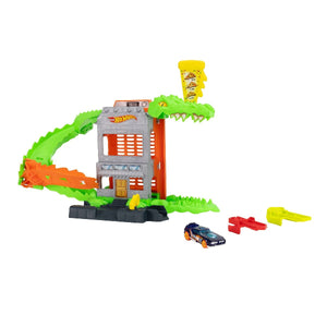 Hot Wheels City Croc Pizza Attack Playset & Car - CARS/GARAGE/TRAINS - Beattys of Loughrea