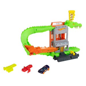 Hot Wheels City Croc Pizza Attack Playset & Car - CARS/GARAGE/TRAINS - Beattys of Loughrea