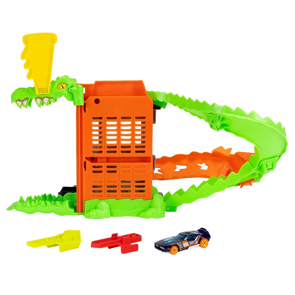 Hot Wheels City Croc Pizza Attack Playset & Car - CARS/GARAGE/TRAINS - Beattys of Loughrea