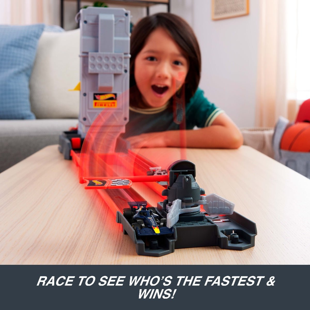 Hot Wheels Racing Formula 1 Grid Start Track Set with 2 Die-Cast F1 Cars - CARS/GARAGE/TRAINS - Beattys of Loughrea