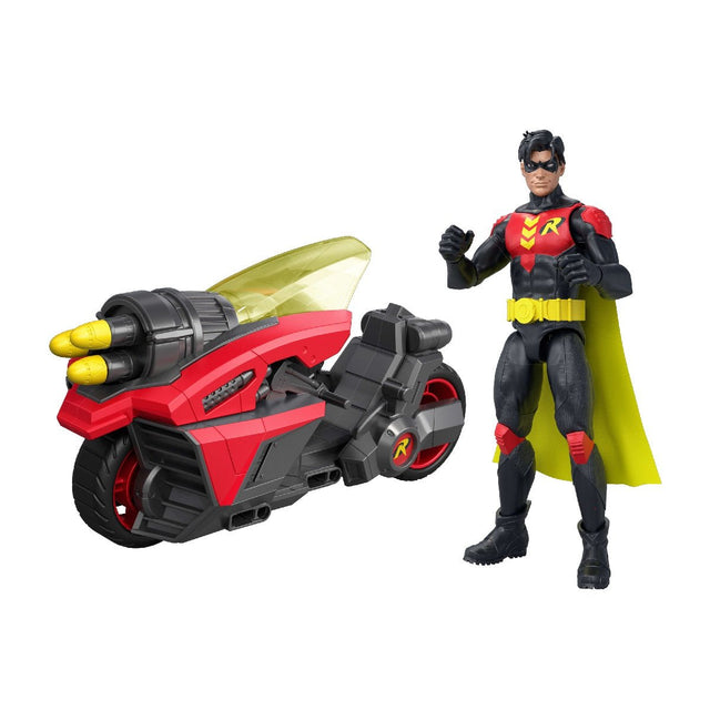 DC Premier 6.5-Inch Robin Figure with Robin Cycle Motorcycle - ACTION FIGURES & ACCESSORIES - Beattys of Loughrea