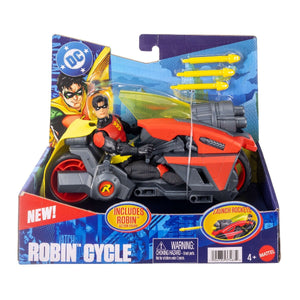 DC Premier 6.5-Inch Robin Figure with Robin Cycle Motorcycle - ACTION FIGURES & ACCESSORIES - Beattys of Loughrea