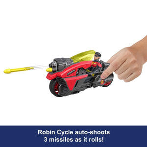 DC Premier 6.5-Inch Robin Figure with Robin Cycle Motorcycle - ACTION FIGURES & ACCESSORIES - Beattys of Loughrea