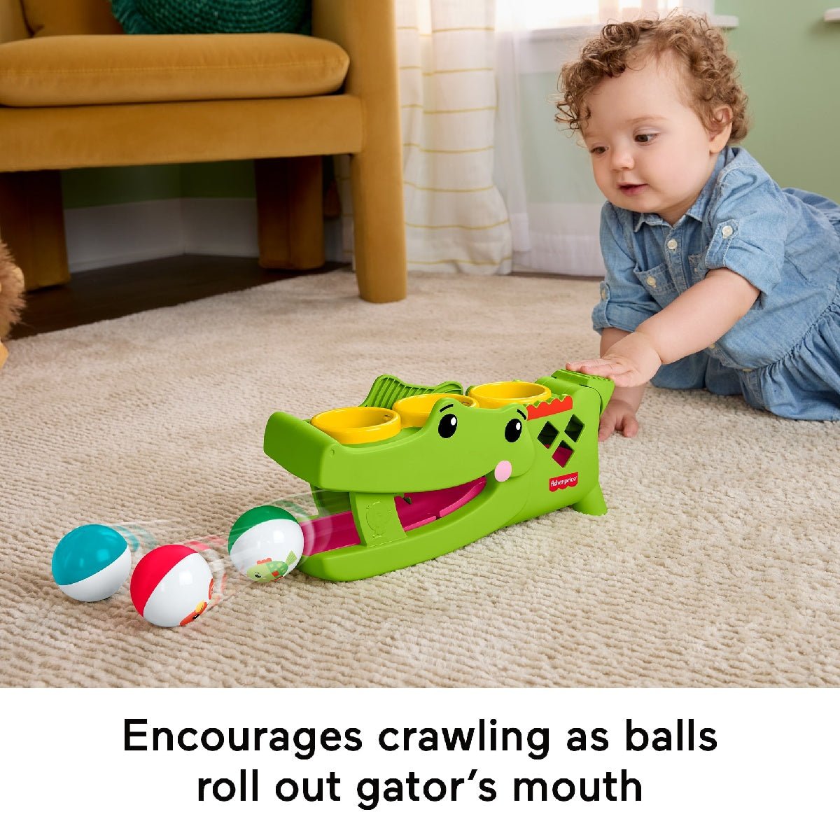Fisher-Price Sit & Tap Rolligator - BABY TOYS - Beattys of Loughrea