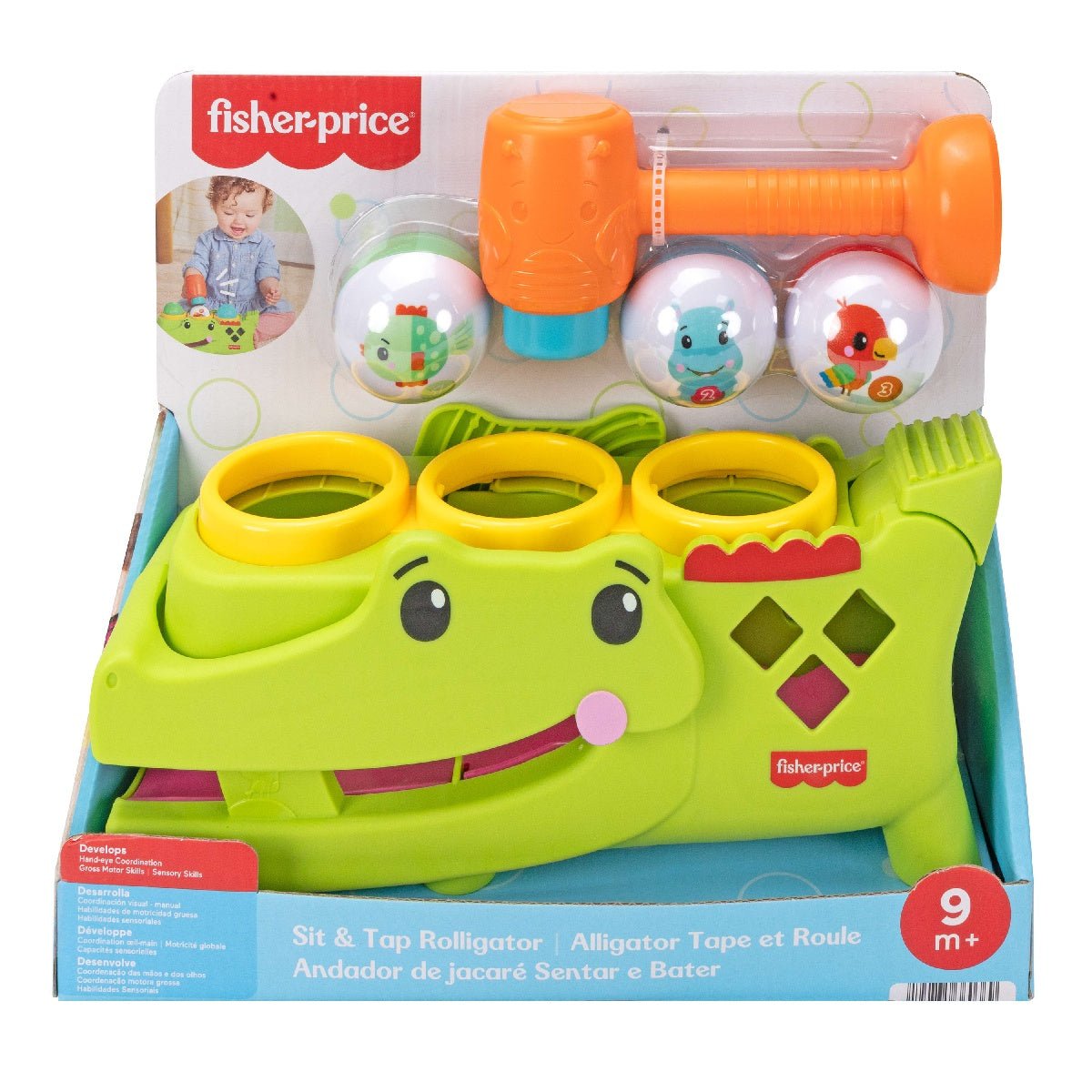 Fisher-Price Sit & Tap Rolligator - BABY TOYS - Beattys of Loughrea