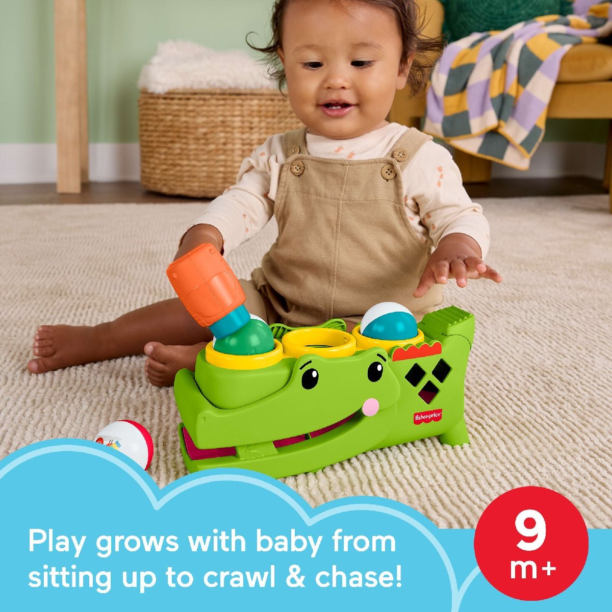 Fisher-Price Sit & Tap Rolligator - BABY TOYS - Beattys of Loughrea