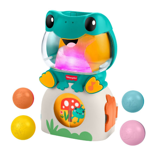 Fisher-Price Light-Up & Roll Frog - BABY TOYS - Beattys of Loughrea