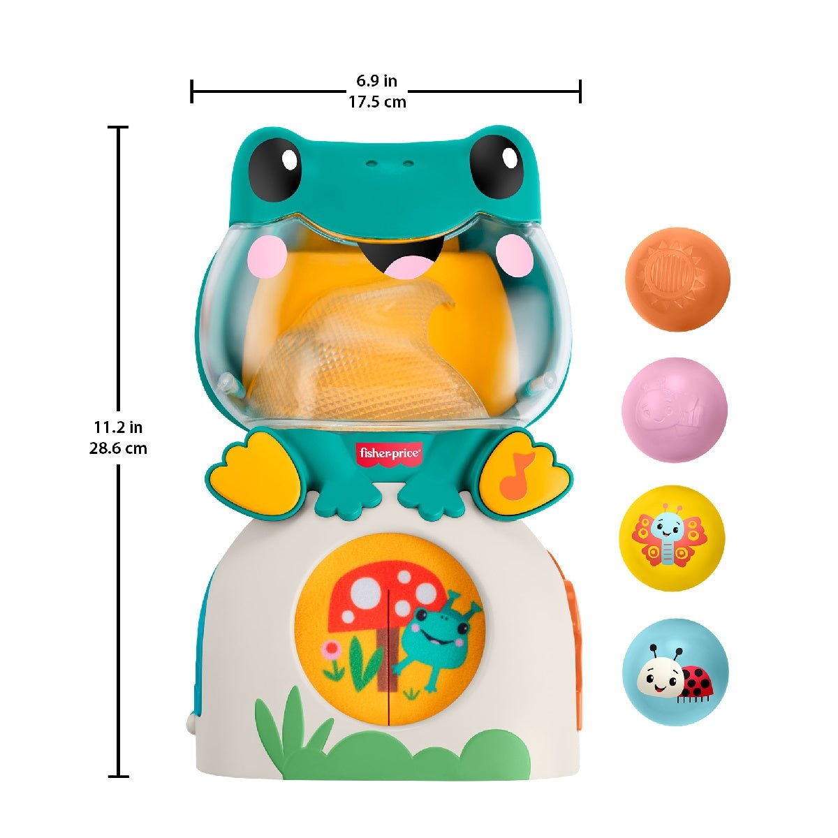 Fisher-Price Light-Up & Roll Frog - BABY TOYS - Beattys of Loughrea