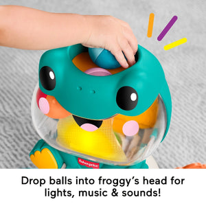 Fisher-Price Light-Up & Roll Frog - BABY TOYS - Beattys of Loughrea