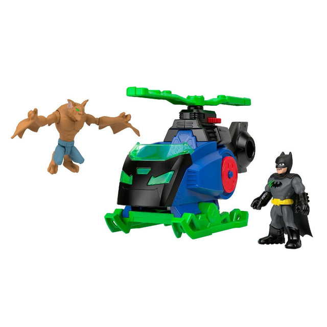 Imaginext DC Super Friends Batcopter vs Man-Bat Set - ACTION FIGURES & ACCESSORIES - Beattys of Loughrea