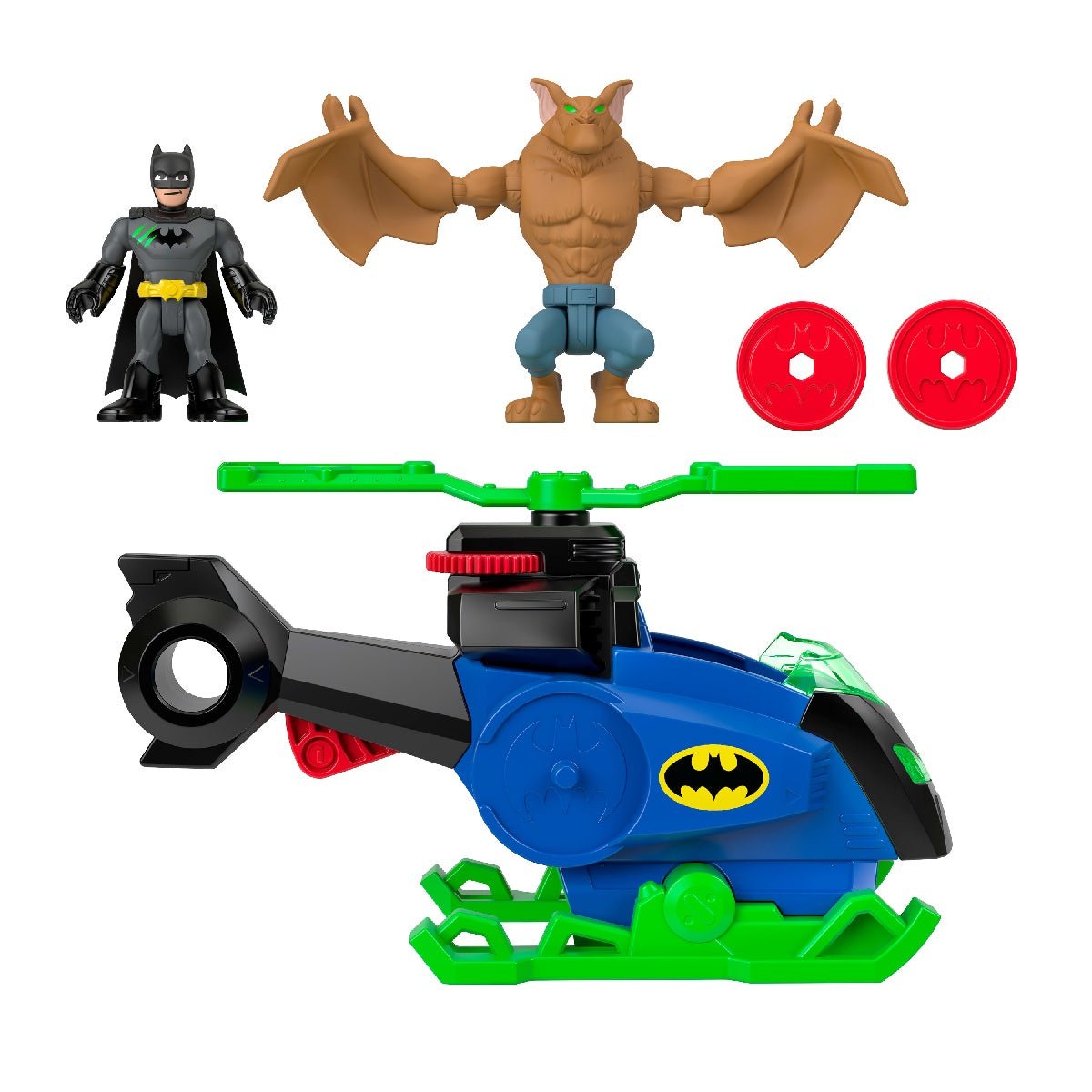 Imaginext DC Super Friends Batcopter vs Man-Bat Set - ACTION FIGURES & ACCESSORIES - Beattys of Loughrea
