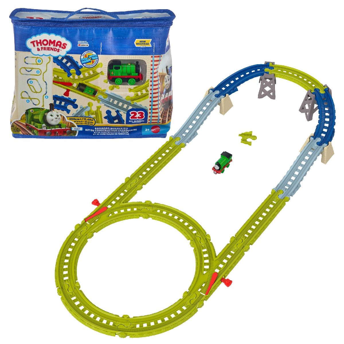 Thomas & Friends Easy Connect Track Kit with Percy Engine - CARS/GARAGE/TRAINS - Beattys of Loughrea