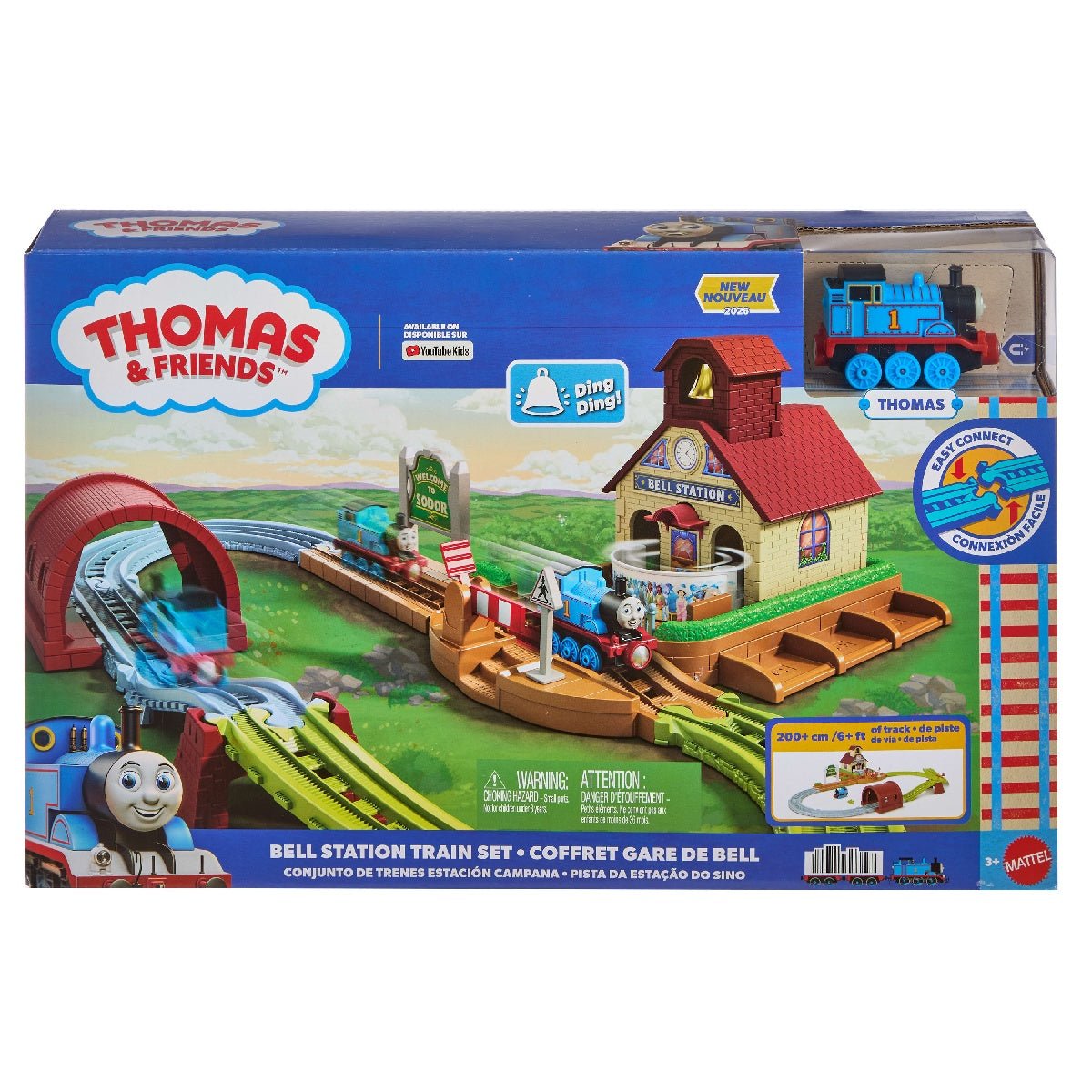 Thomas & Friends Bell Station Train Set with Push-Along Thomas Engine - CARS/GARAGE/TRAINS - Beattys of Loughrea