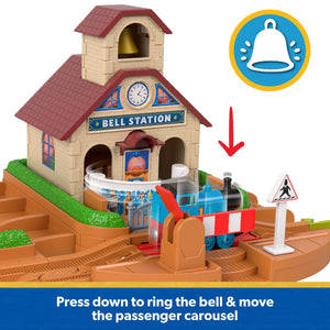 Thomas & Friends Bell Station Train Set with Push-Along Thomas Engine - CARS/GARAGE/TRAINS - Beattys of Loughrea